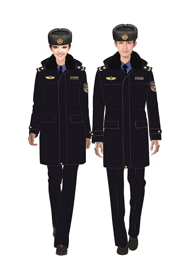 長(zhǎng)款城管冬大衣（城管冬季棉服）